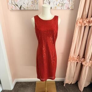 Vintage Rhapsody Red Sequin Party Dress – NWT Made in USA